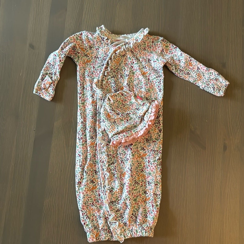 Magnetic Me Floral Kids Pajamas Nightgown - Multicolor